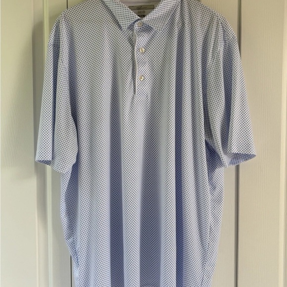 Lot Of 2 -GREG NORMAN - MEN'S BLUE PRINT GOLF POLO SHIRTS- SIZE 2XL - Picture 2 of 7